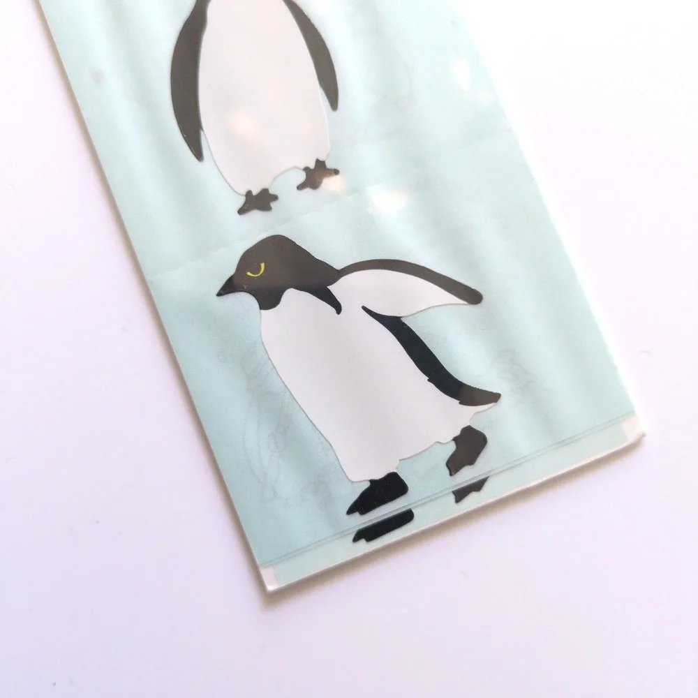 Vtg‎ 90s Mrs. Grossman's Large Penguin Sticker Strips 1999 3 Sheets NIP
